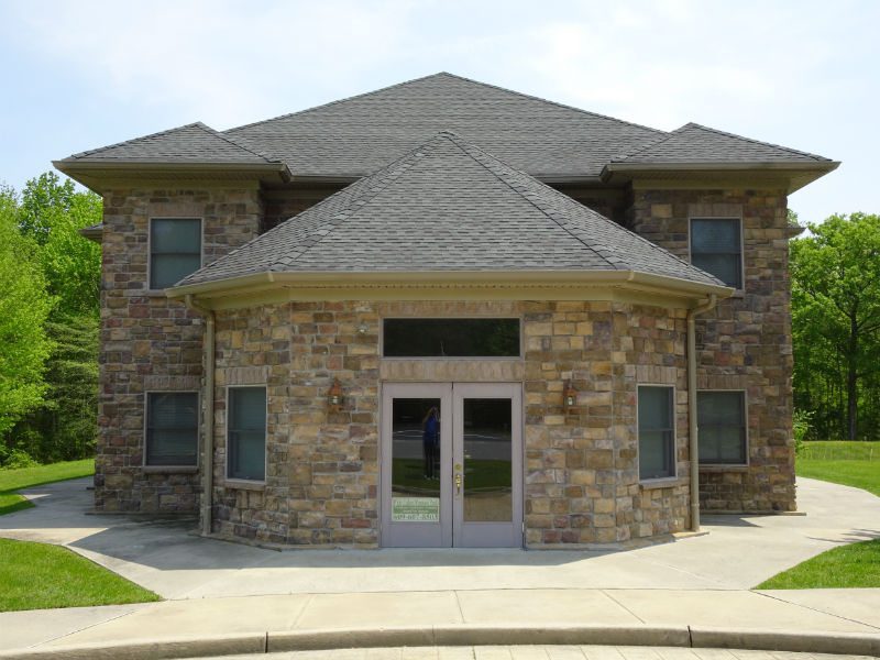 exterior of a stone building exterior of a stone building