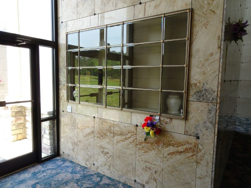 mirror and tiles inside a mausoleum mirror and tiles inside a mausoleum