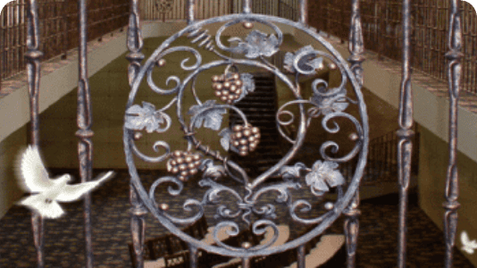 Gate at mausoleum Gate at mausoleum